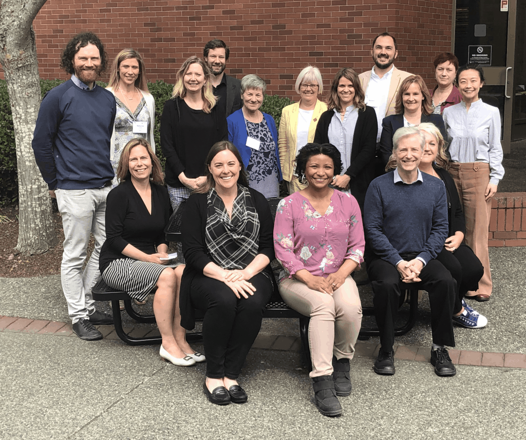 BCTLC members group shot outside at Camosun College